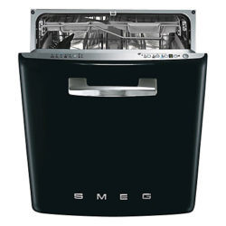 Smeg DI6FABBL Retro Integrated Dishwasher, Black